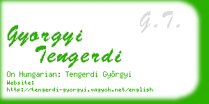 gyorgyi tengerdi business card